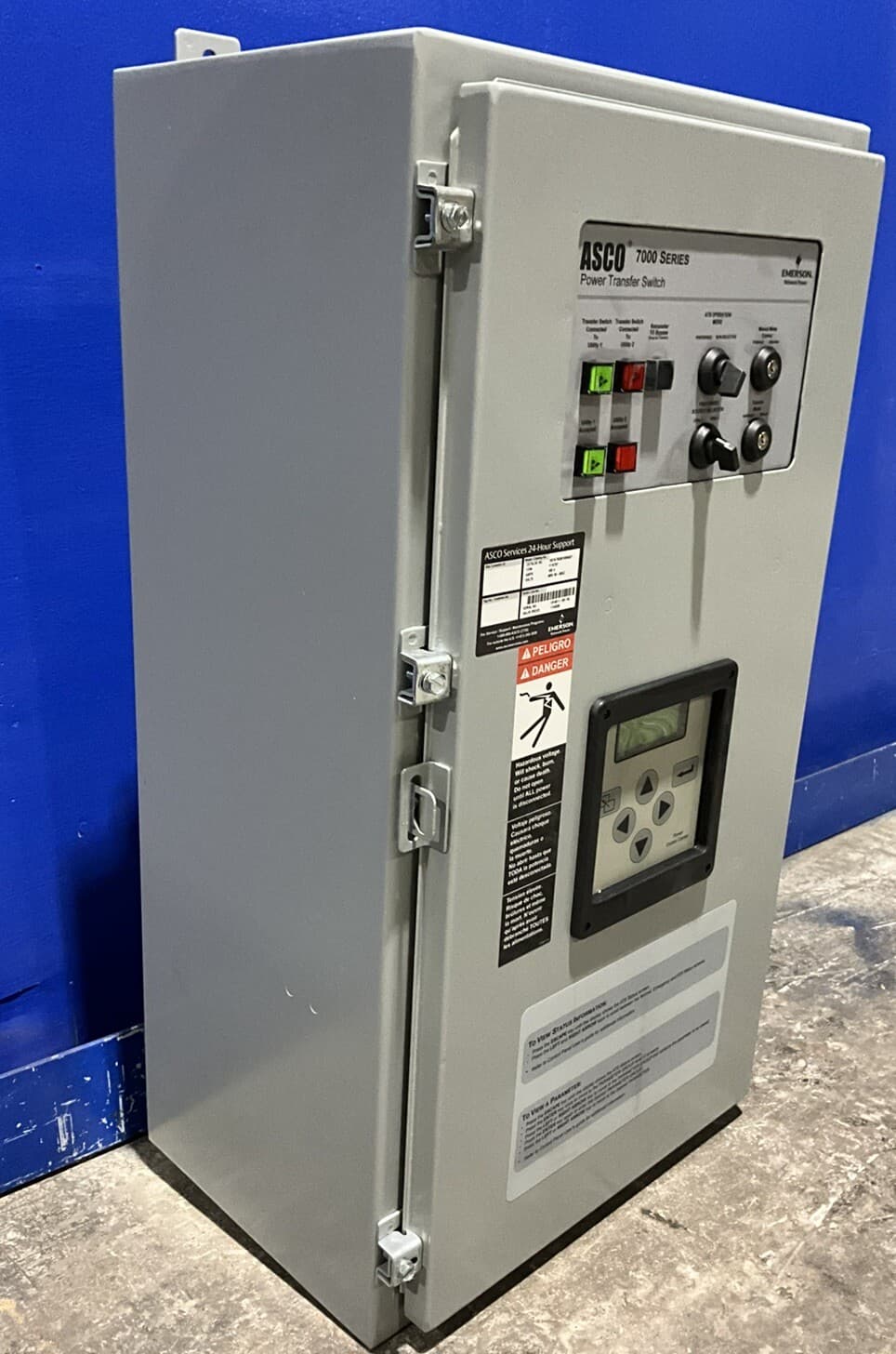 Asco 7000 Series 100 Amp 480V Power Transfer Switch Cat No. D07ATS030100N5XT 🟦 6