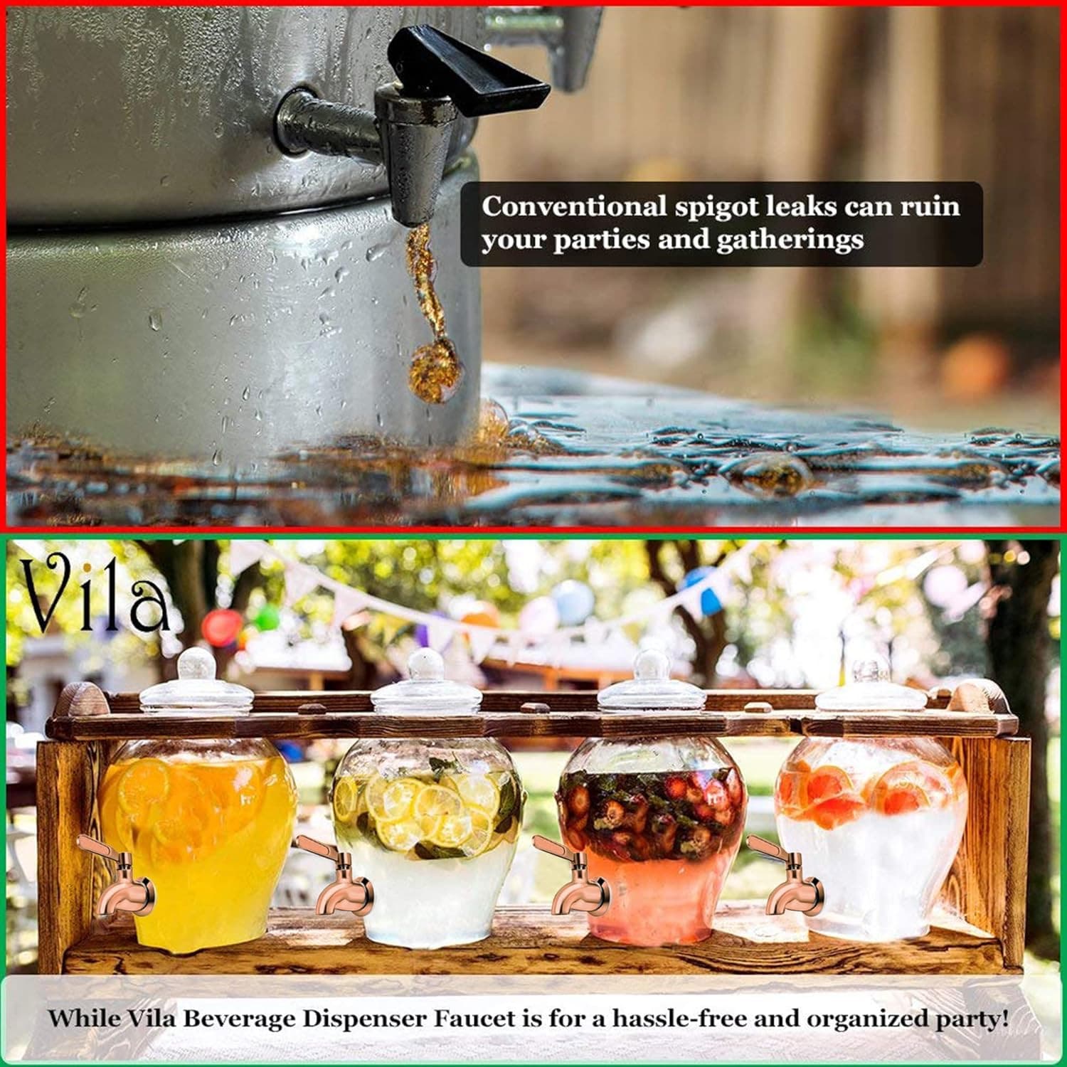 Spigot for Beverage & Water Dispenser Stainless Steel No-Rust Spout Faucet Exc 5