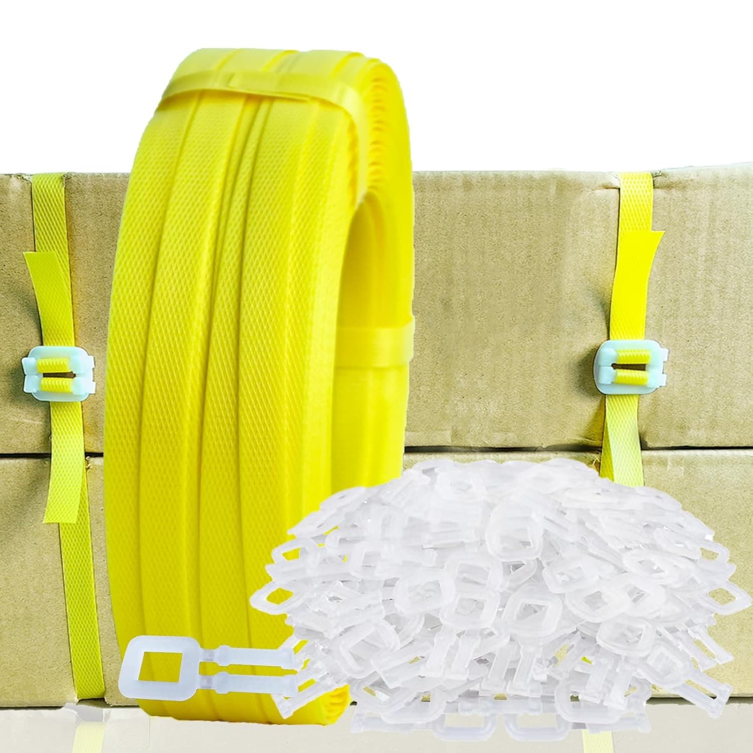 Banding Strapping Kit, Packaging Strapping Tool, with 5900" Length Poly Strappin