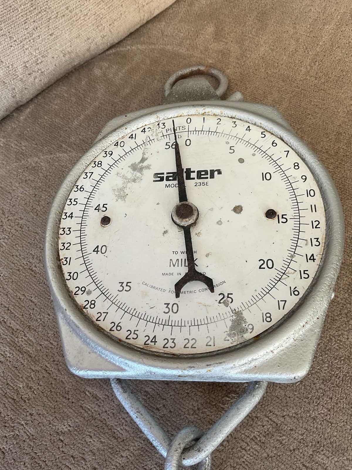 Vintage Salter Milk Hanging Scales 235E 3