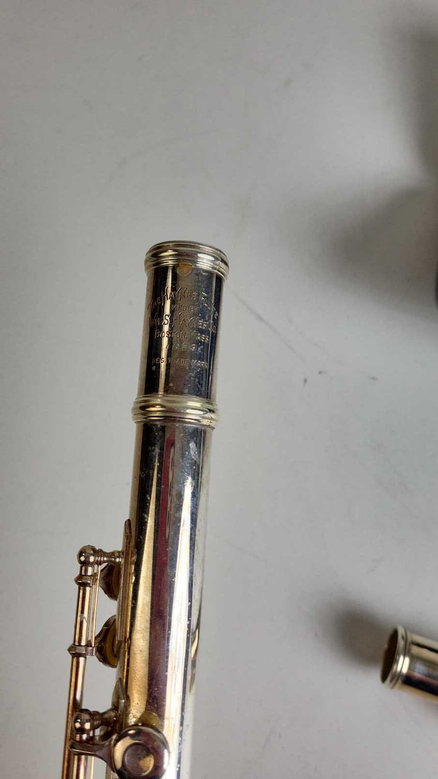 The Haynes Flute by Wms Haynes with Case 1947 Regular Model Solid Silver 3