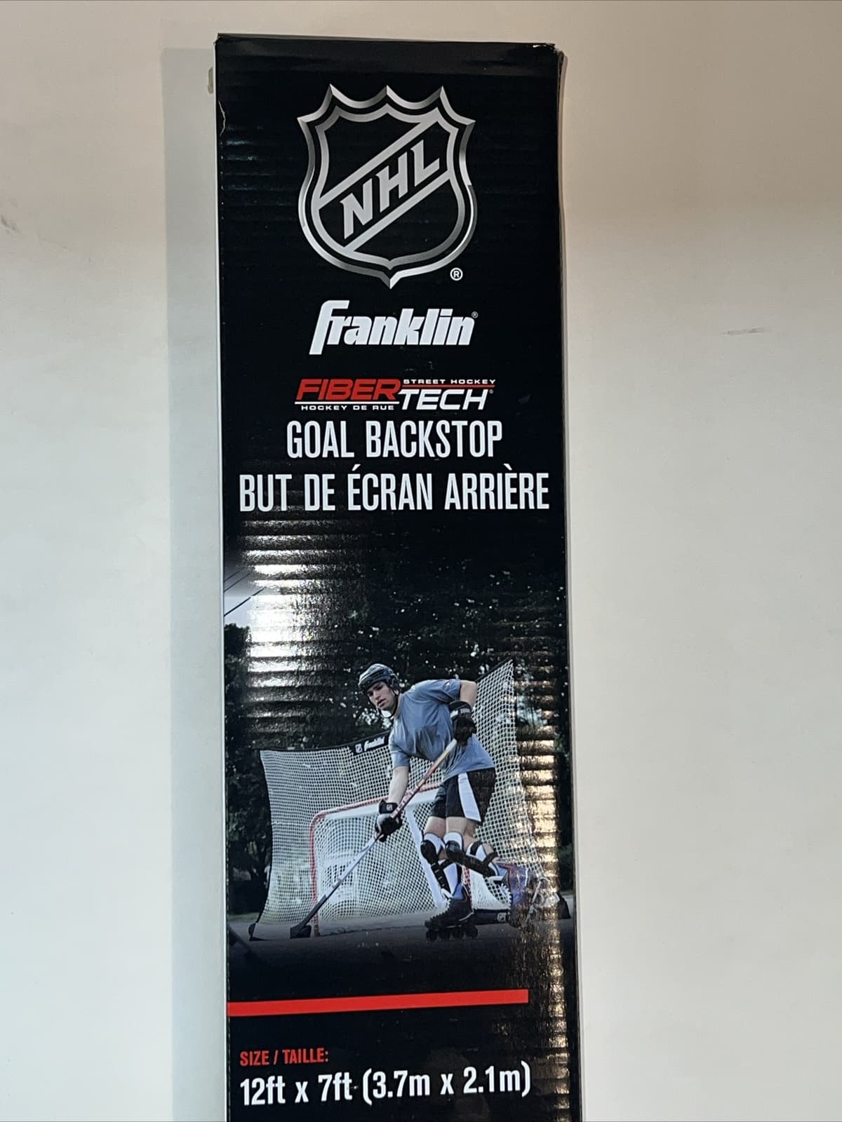 Franklin Sports NHL Hockey Goal Backstop Net 12ft x 7ft ( 3.7m x 2.1m) Goal Set