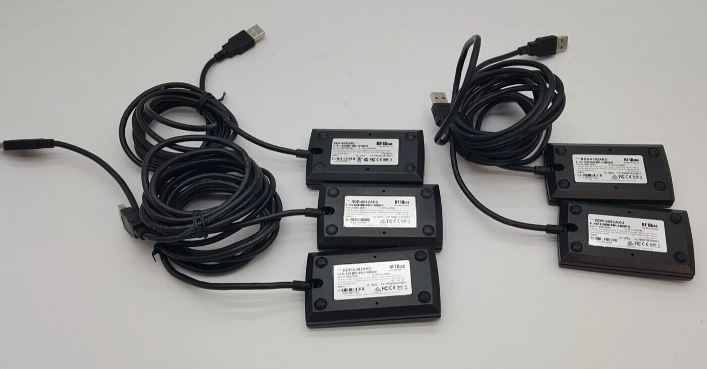 Lot of (5) Wave ID RDR-6082AKU pcProx RF Ideas Smart Card USB Reader 4