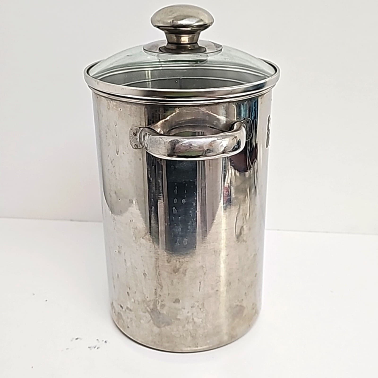 Stainless Steel 3 Qt. Unbranded Vegetable Steamer w/Lid Double Handle 11" x 8" 4