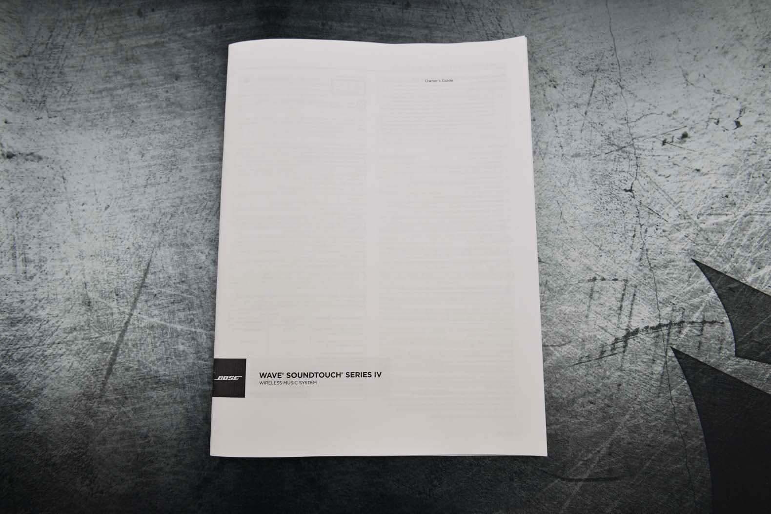 New Bose Wave Soundtouch Series IV Guide Operating Instructions Manual