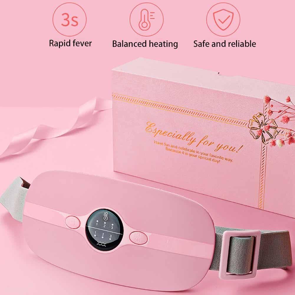 Menstrual Electric Heating Heat Pad Belt for Abdominal Period Pain Relief Cramp 5