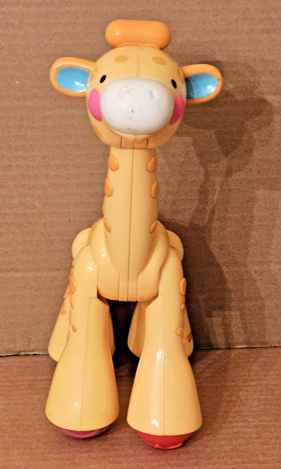 Fisher Price Amazing Animals 10" Giraffe Colorful Sensory Toy Jointed Clicks 2