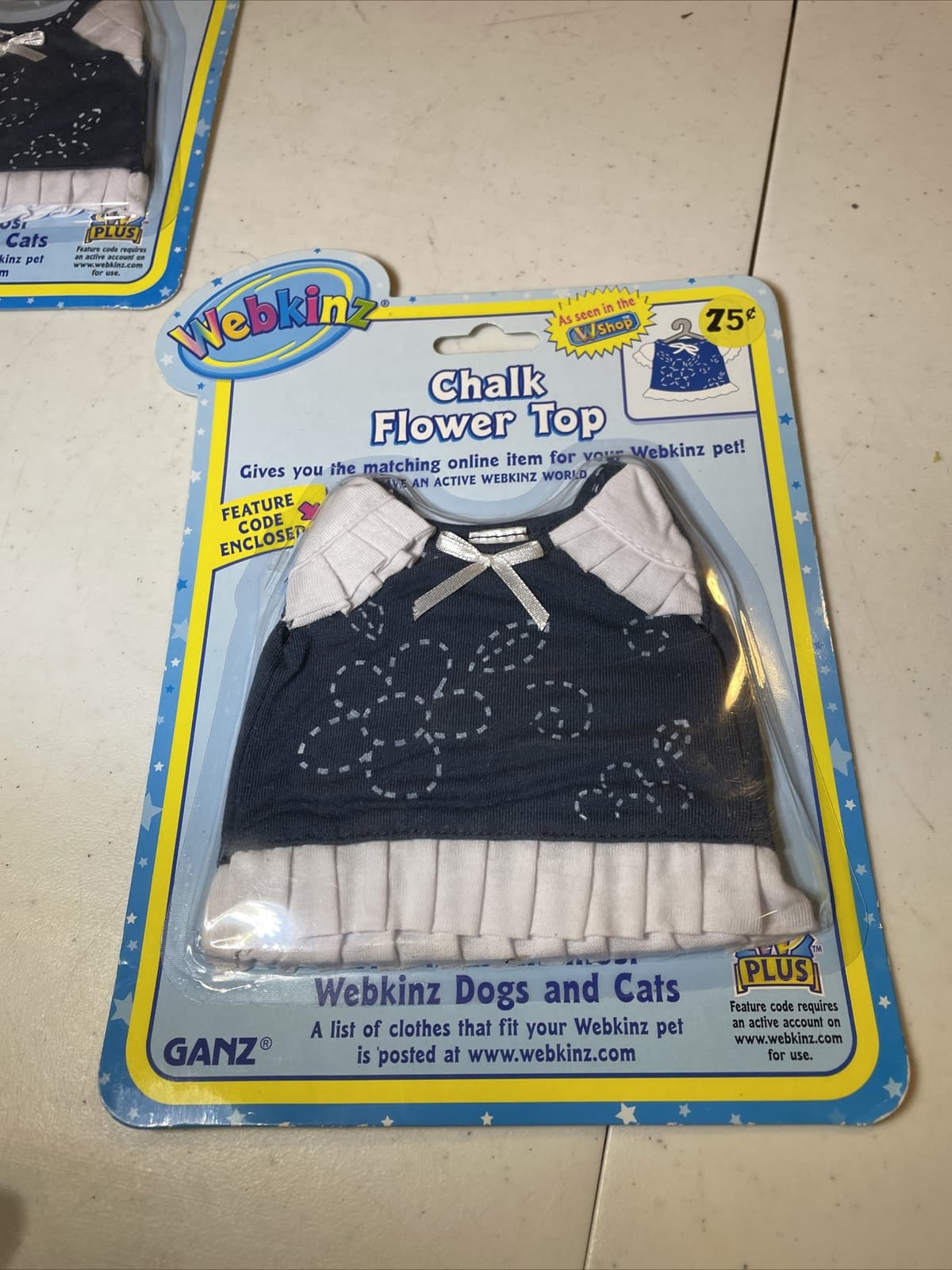 Webkinz Clothing Chalk Flower Top New with Sealed Feature Code WE000297 4