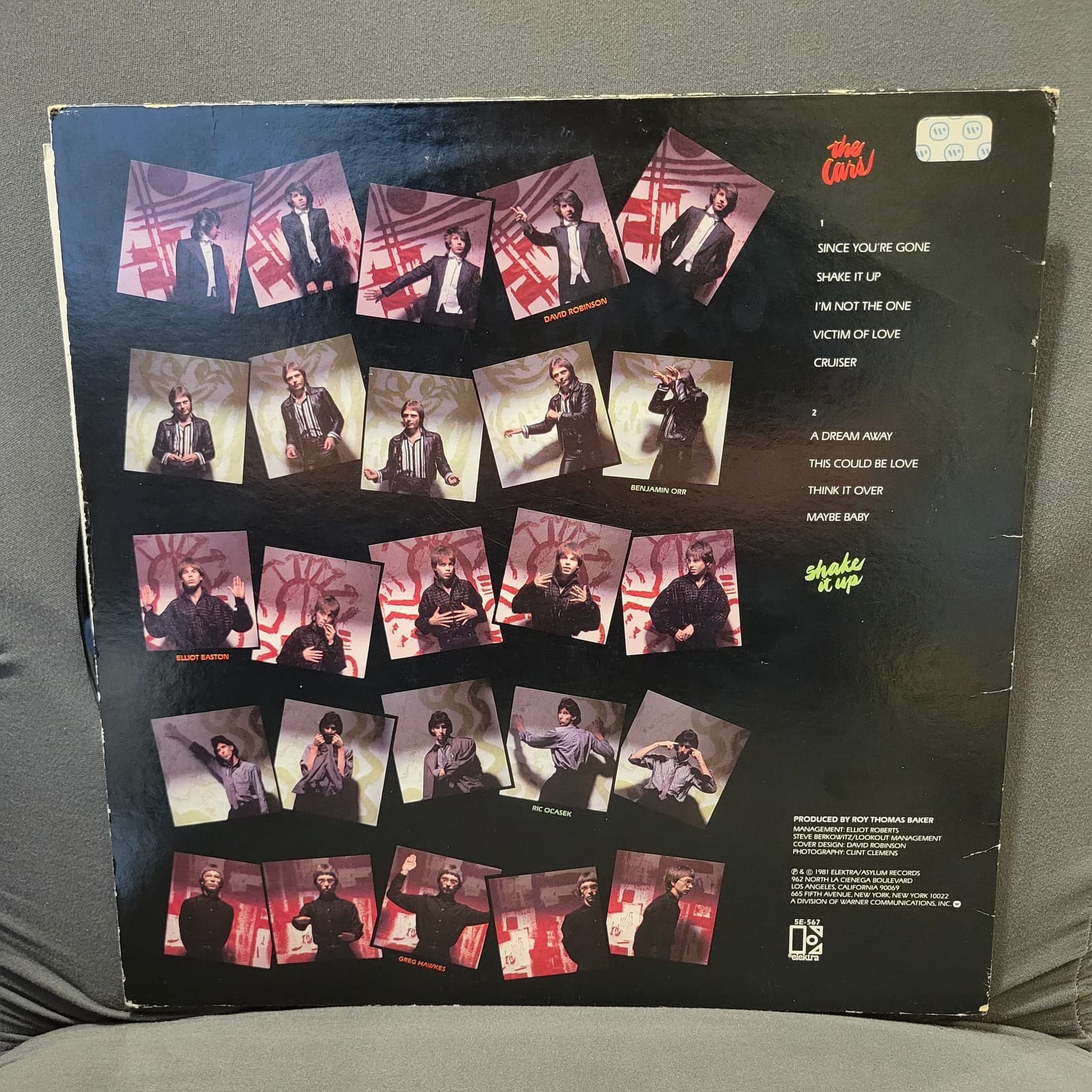 The Cars signed lp Shake It Up 5 members, Original, Vintage, Great Gifts, 70s 80 2