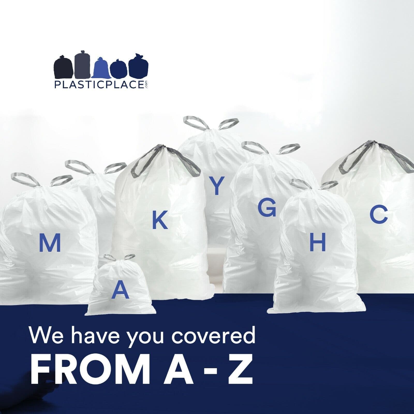 Plasticplace Custom Fit Trash Bags Compatible with simplehuman Code Q, 50 Count 4