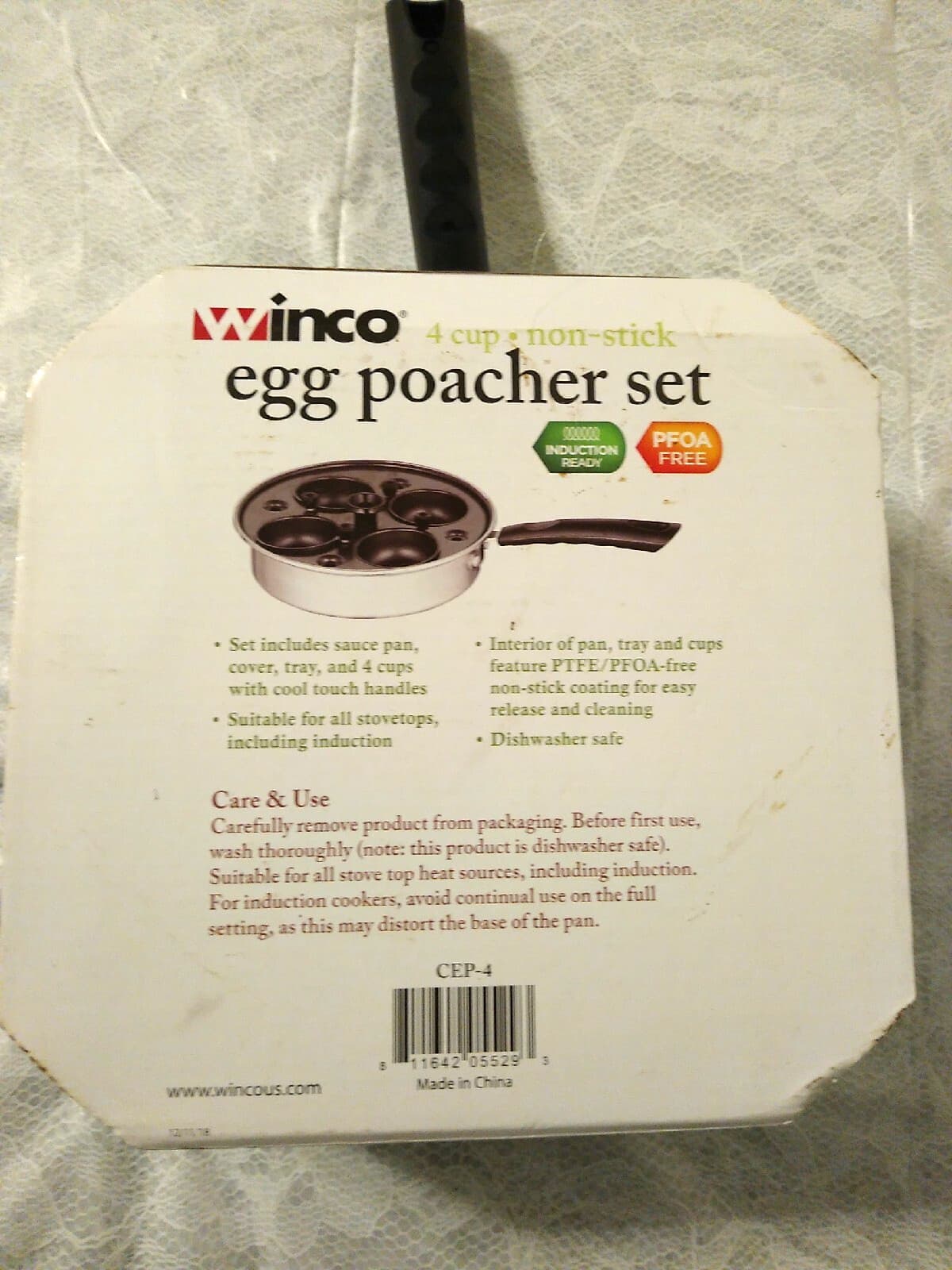  New Winco 4 Cup Non Stick Egg Poacher 3