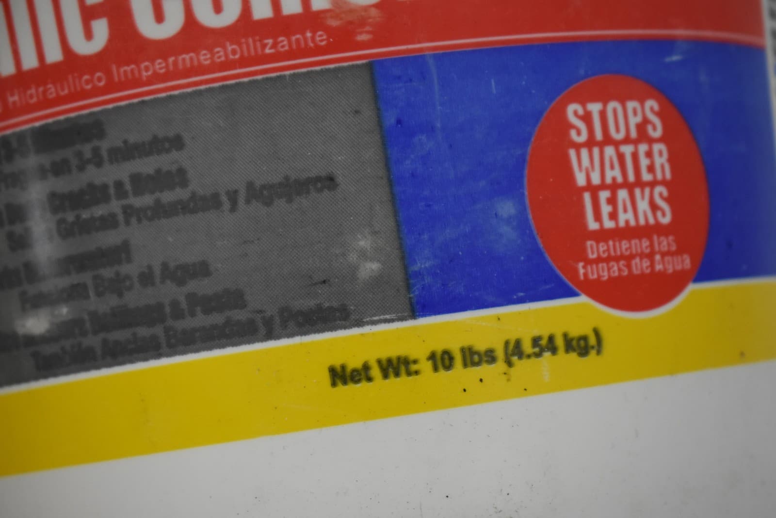 Damtite Hydraulic Cement Waterproofing 10 lb Bucket Stops Water Leaks 07121 5