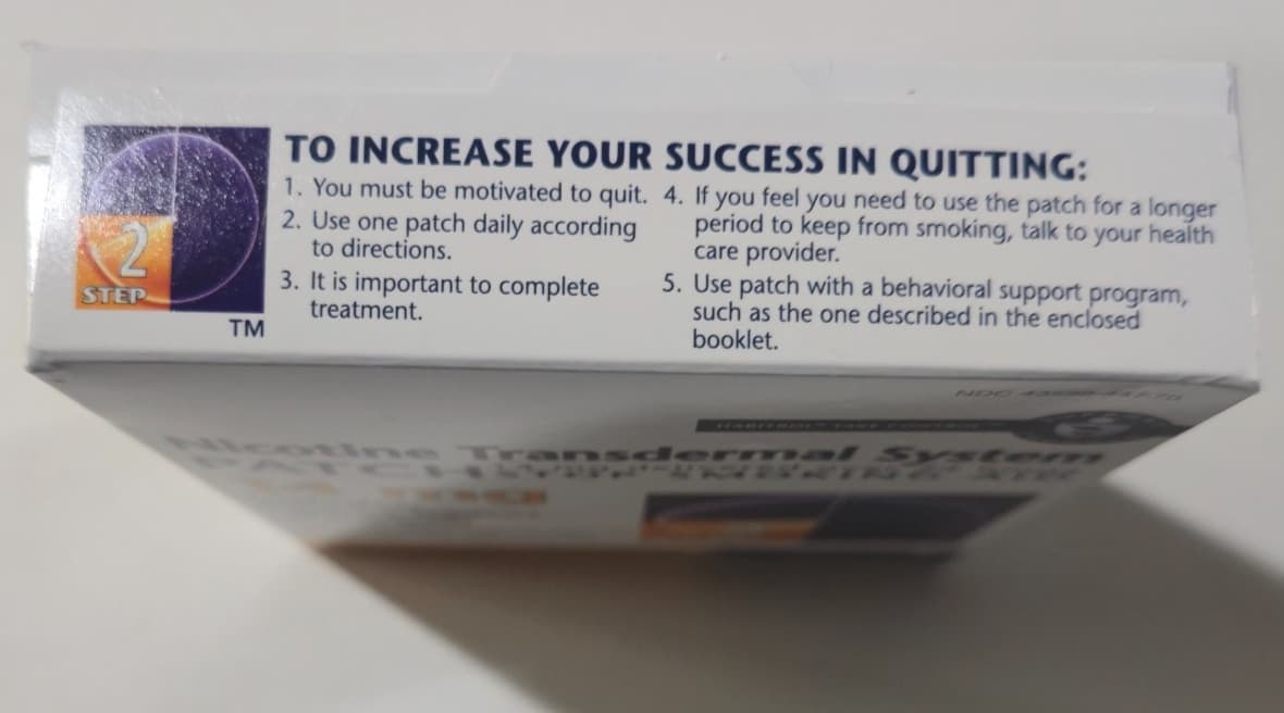 Habitrol Nicotine Transdermal System Patch 14mg Step 2, 7 Patches Exp 8/26 6