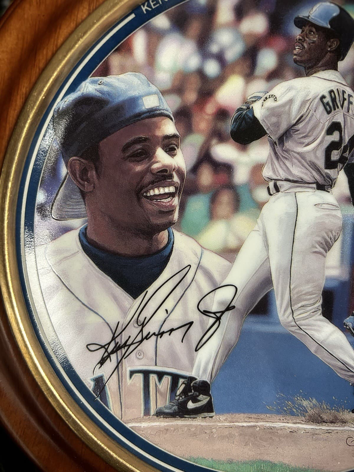 KEN GRIFFEY JR MVP SIGNED AUTO VTG SEATTLE  LIMITED EDITION PLATE Bradford 2