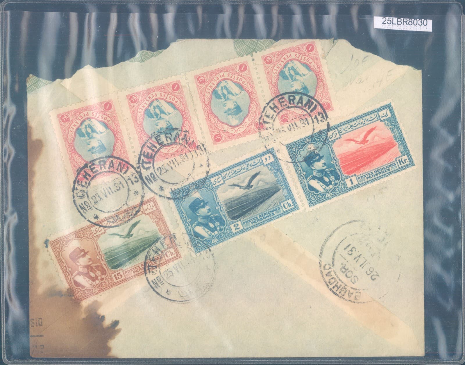 MIDDLE EAST nice cover to France 1931 - see cancell. 2