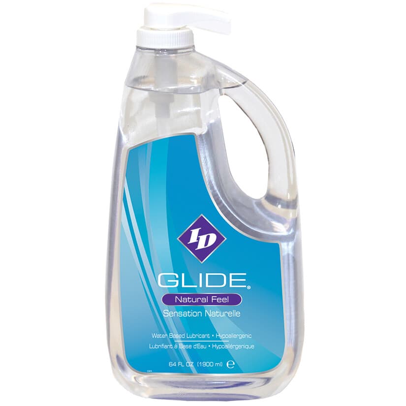 ID Glide Natural Feel H2O Water Based Personal Lubricant - Select Size