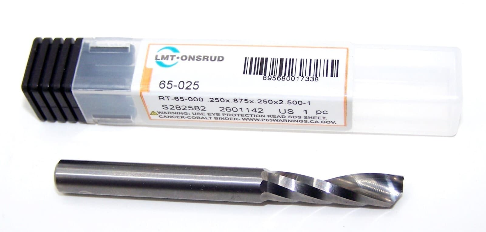 1/4" (.250") CARBIDE SINGLE O FLUTE RAZOR SHARP ROUTER END MILL ONSRUD 65-025 3