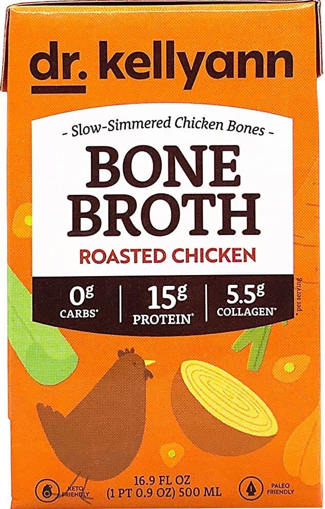 Dr. Kellyann Roasted Chicken Bone Broth - 15g protein - 16.9 oz