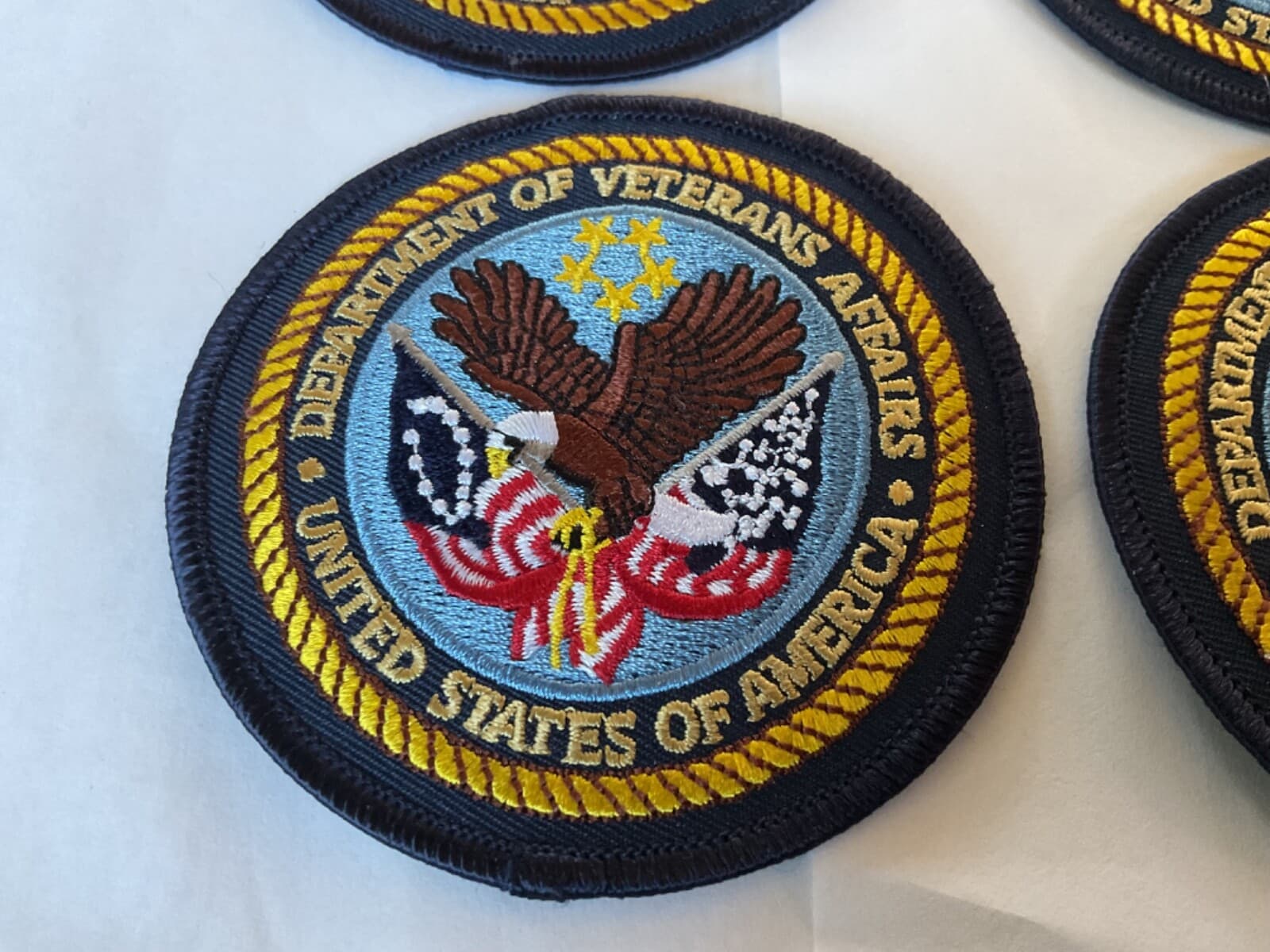 Department Of Veterans Affairs Hat,vest,jacket size collectible patch 5 pieces 2