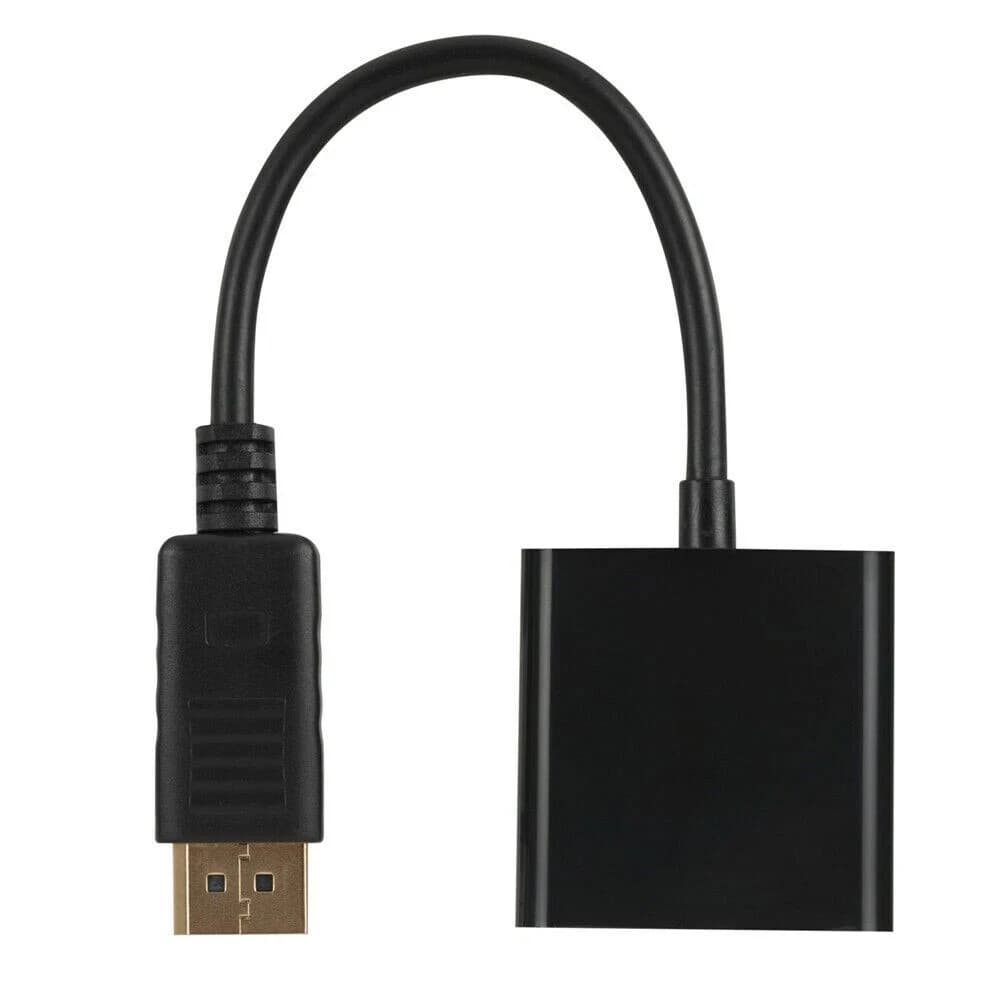 Lot 1-100 Displayport DP Male To VGA Female Adapter Display Port Cable Converter 5