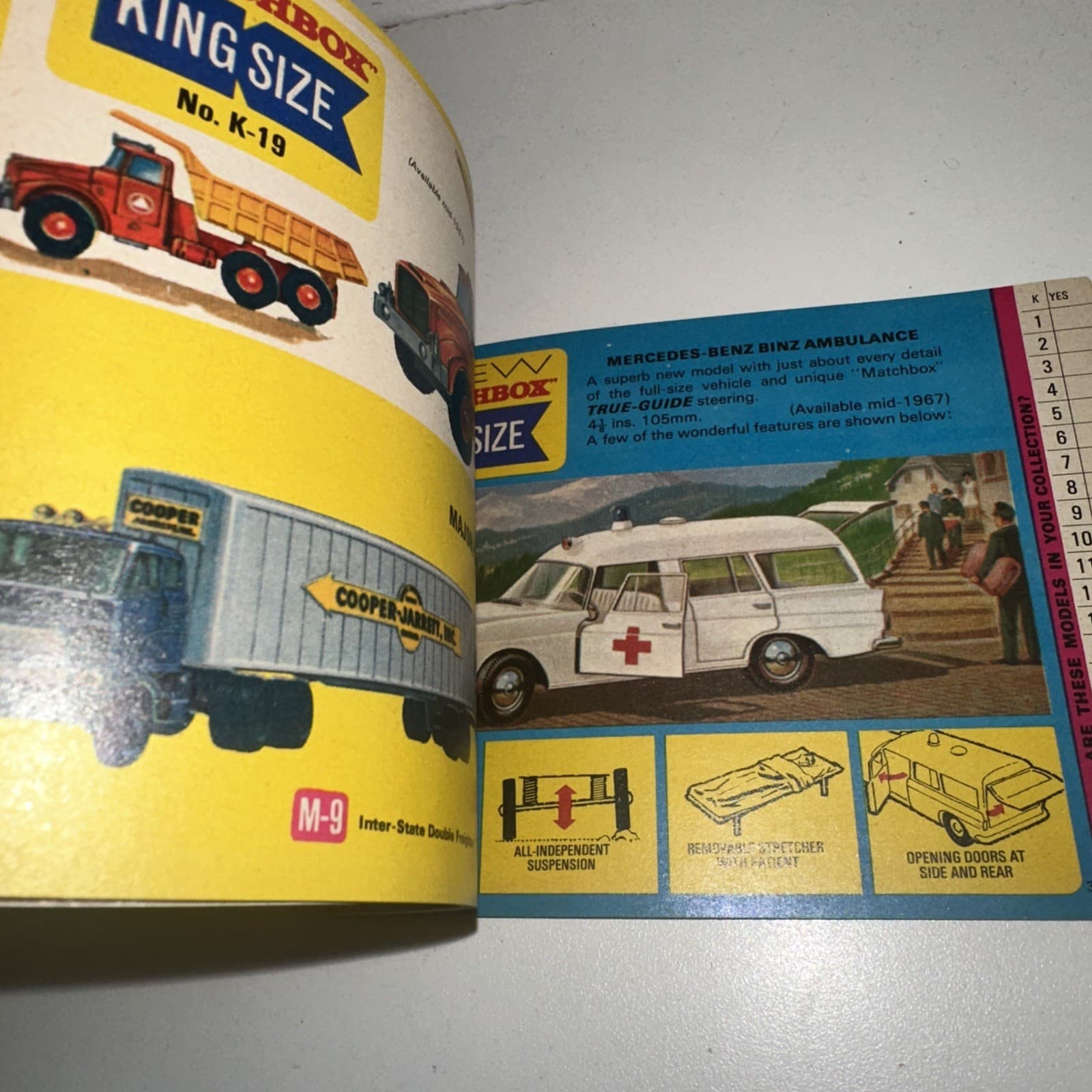 1967 Matchbox Collector's Catalogue U.S.A. Edition Excellent Condition 5