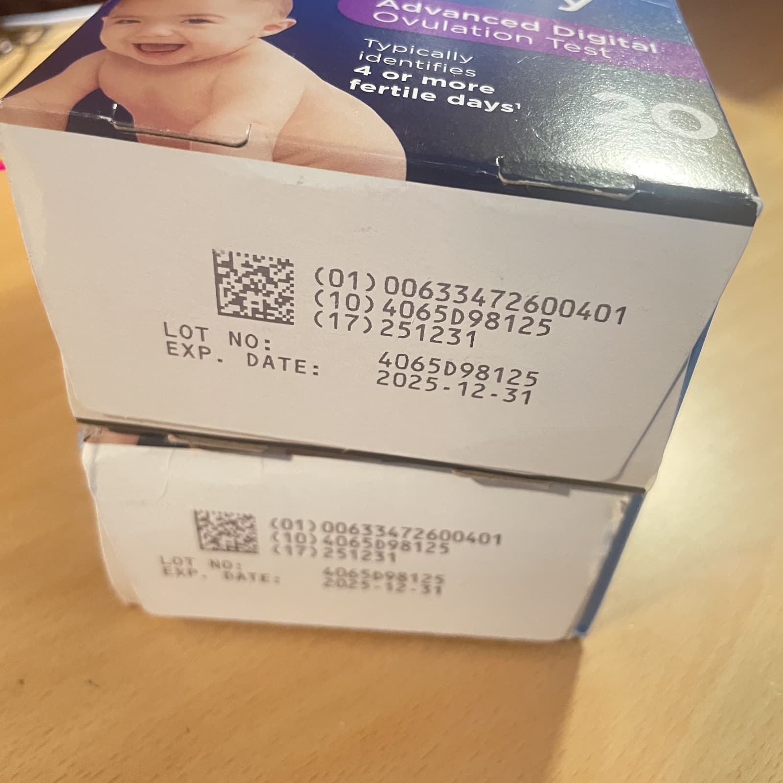 Lot Of 2 Clearblue Advanced Digital Ovulation Test 20 Count Exp 2025+ 3