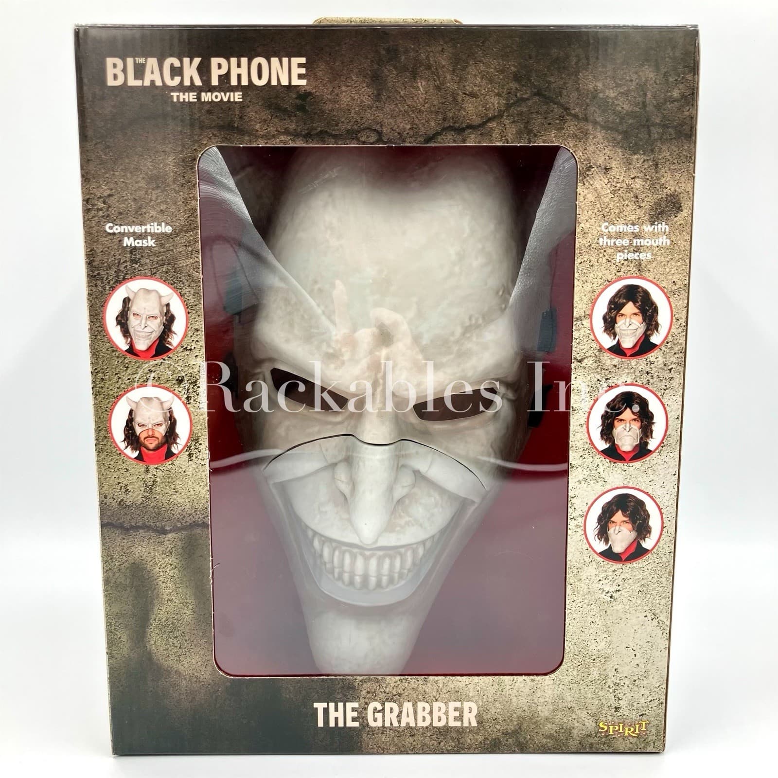 [01862119] Spirit Halloween The Grabber Half Mask - The Black Phone OSFM 2