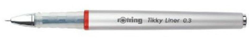 Rotring Tikky Silver Liner  0.3 Needlepoint Tip Gel Ink Pen New In Box S0919070 2
