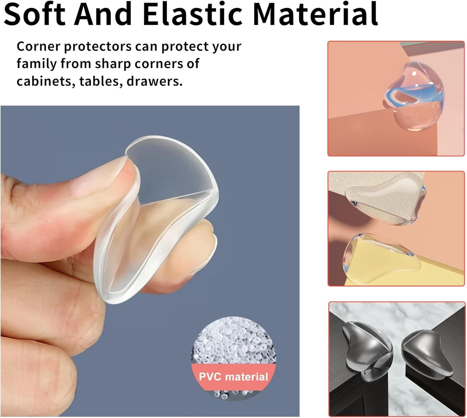 Corner Protector for Baby,Clear Furniture Corner Guard & Edge Safety Bumpers for 3