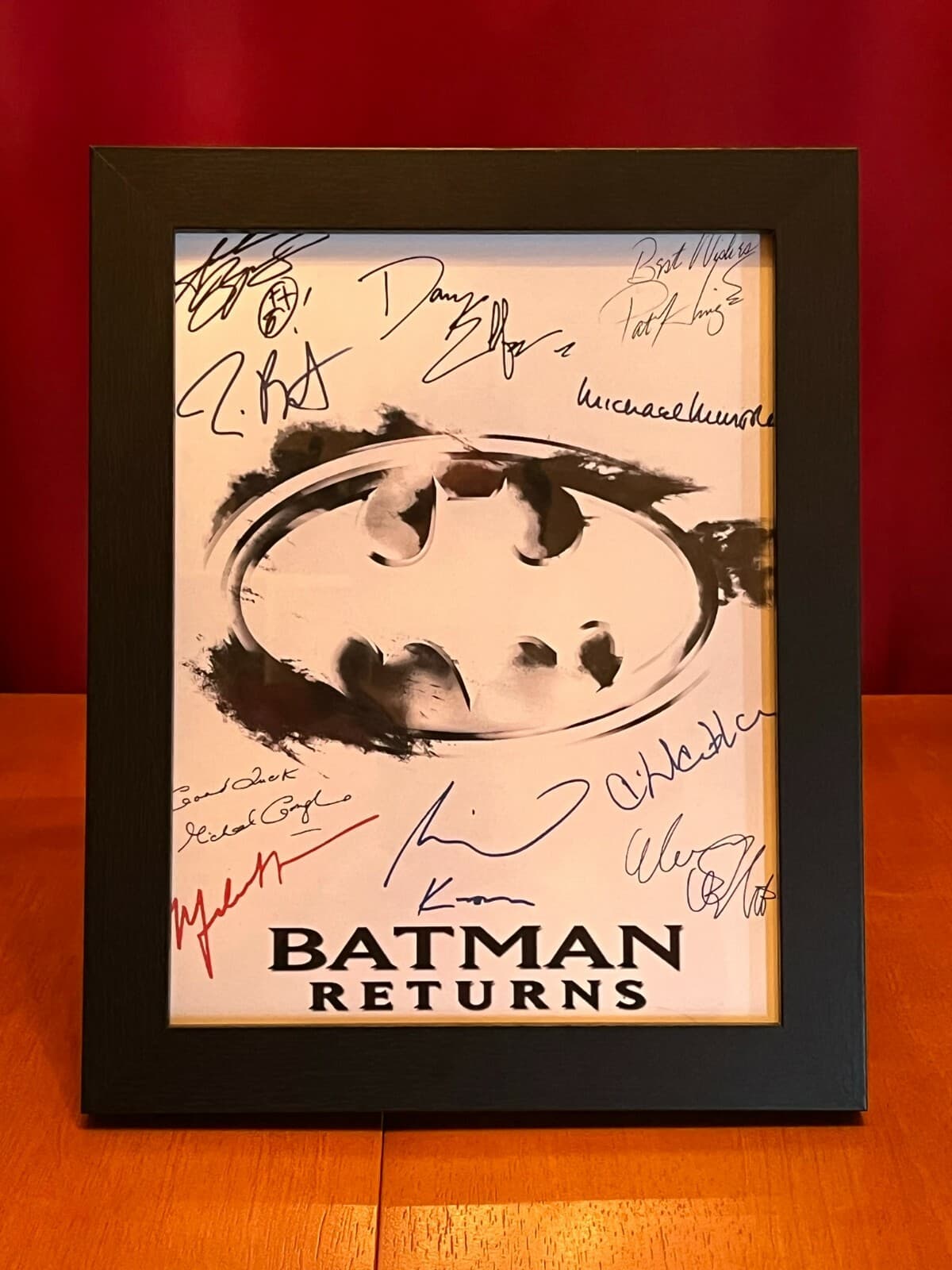 Batman Returns Title Card Cast-Signed- 8.5 x 11- Autograph Reprints 4