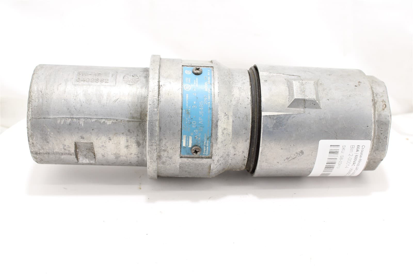Crouse-Hinds APJ-6485 Arktite Plug | 60A | 600VAC / 250VDC | 4-Pole