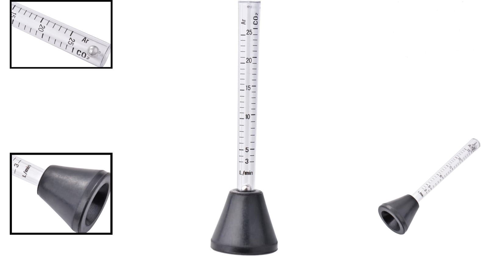 Precision Gas Flow Meter for MIG TIG Welding - Peashooter Design Tested & True 2