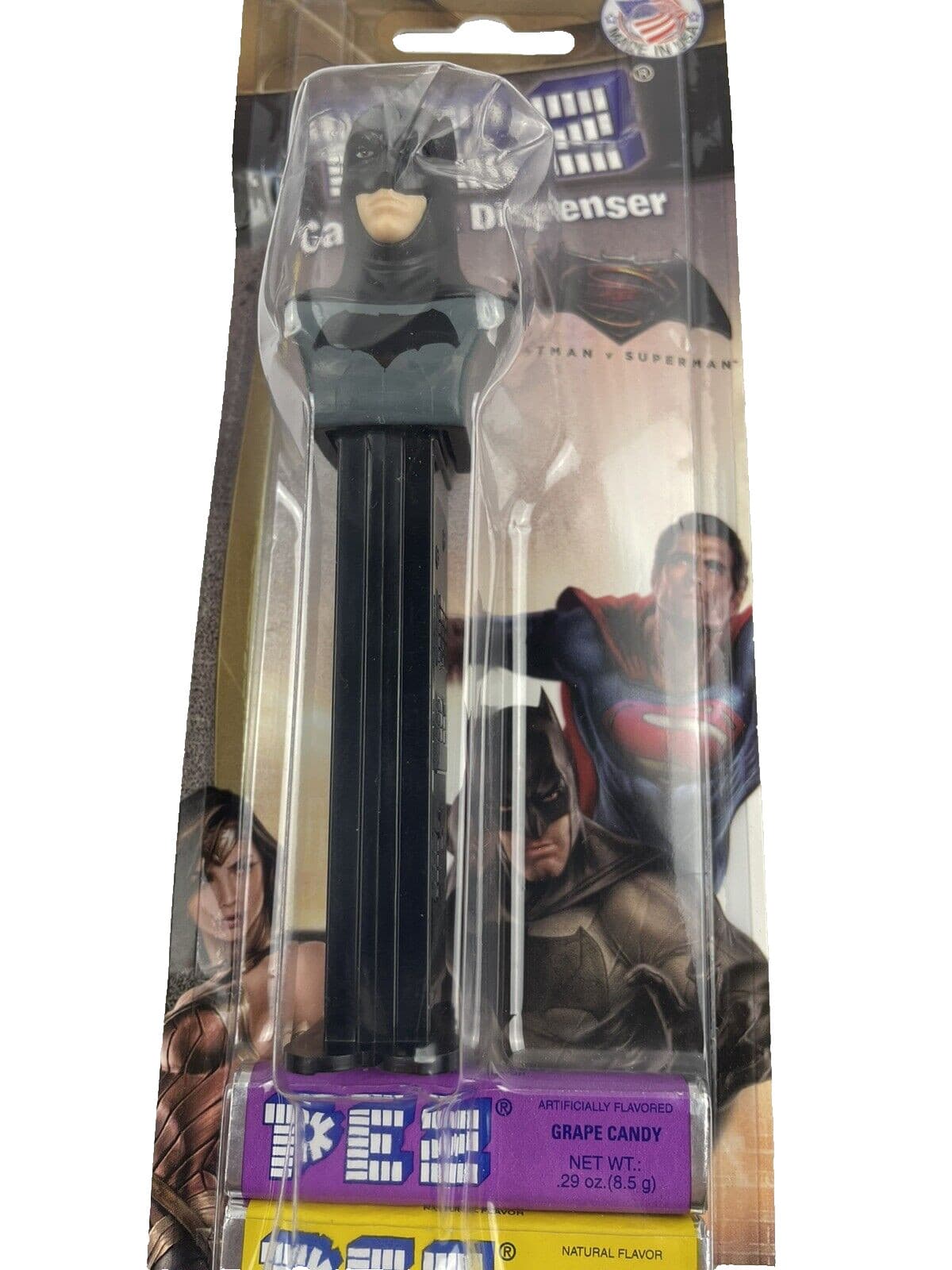 (2) Pez dispenser Batman vs Superman  new in package with candy 5