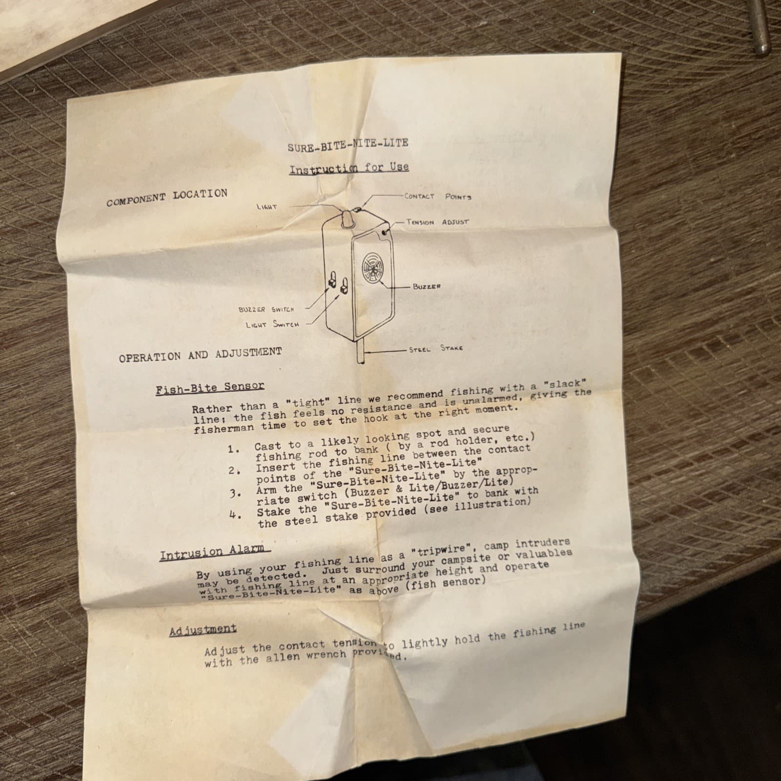 Vintage Sure Bite Nite Lite Sensor Bite Alarm for Fishing -13 total untested lot 5