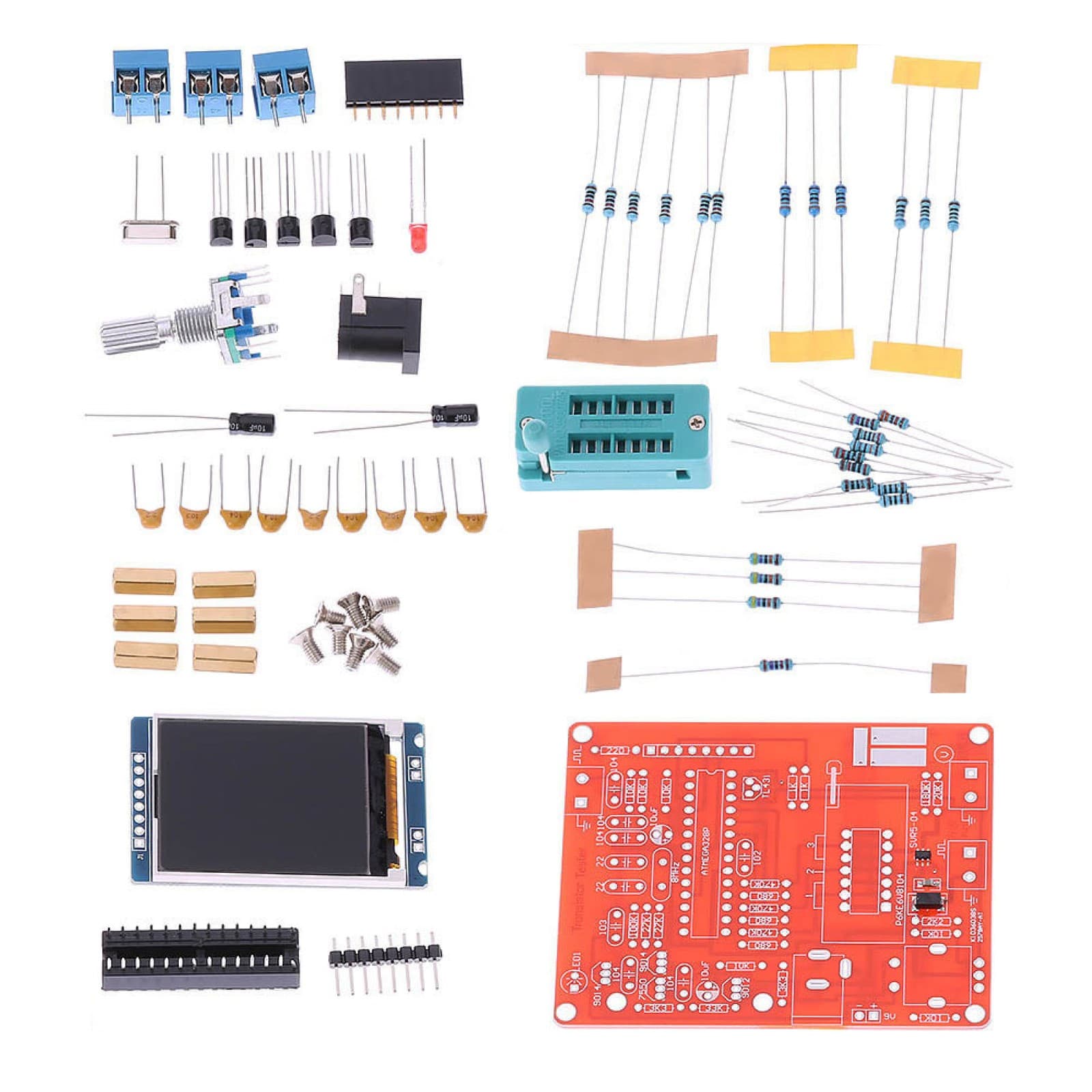 DIY Kit Tester Transistor Diode Capacitance ESR Meter Signal Generator Tool c 4