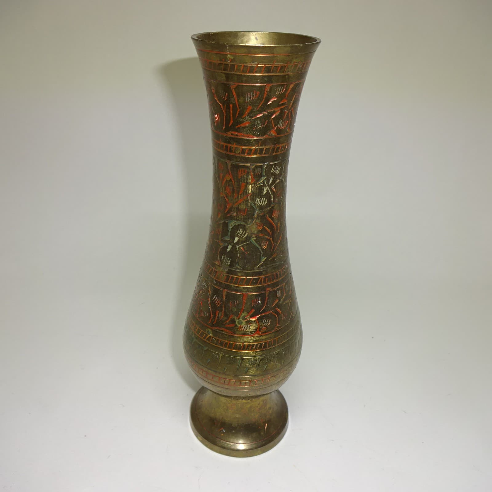 Decorative brass flower vase - height approx. 20 CM 2