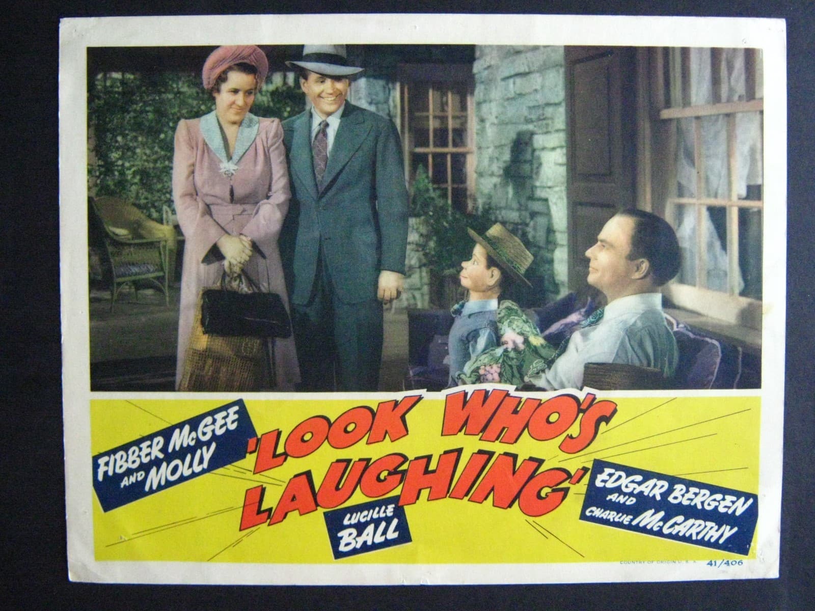 LOOK WHO'S LAUGHING '41 CHARLIE McCARTHY EDGAR BERGEN MEET FIBBER McGEE & MOLLY