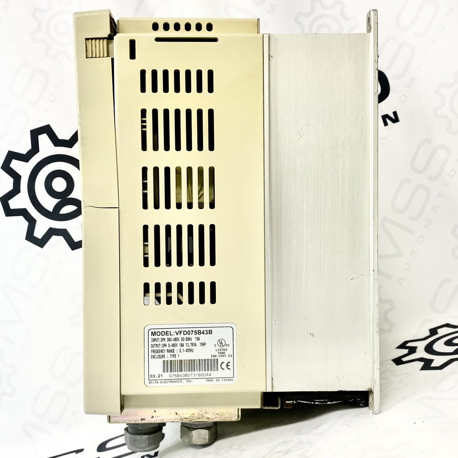 Delta VFD075B43B Inverter 3PH 380-480V 50/60Hz 19A 3