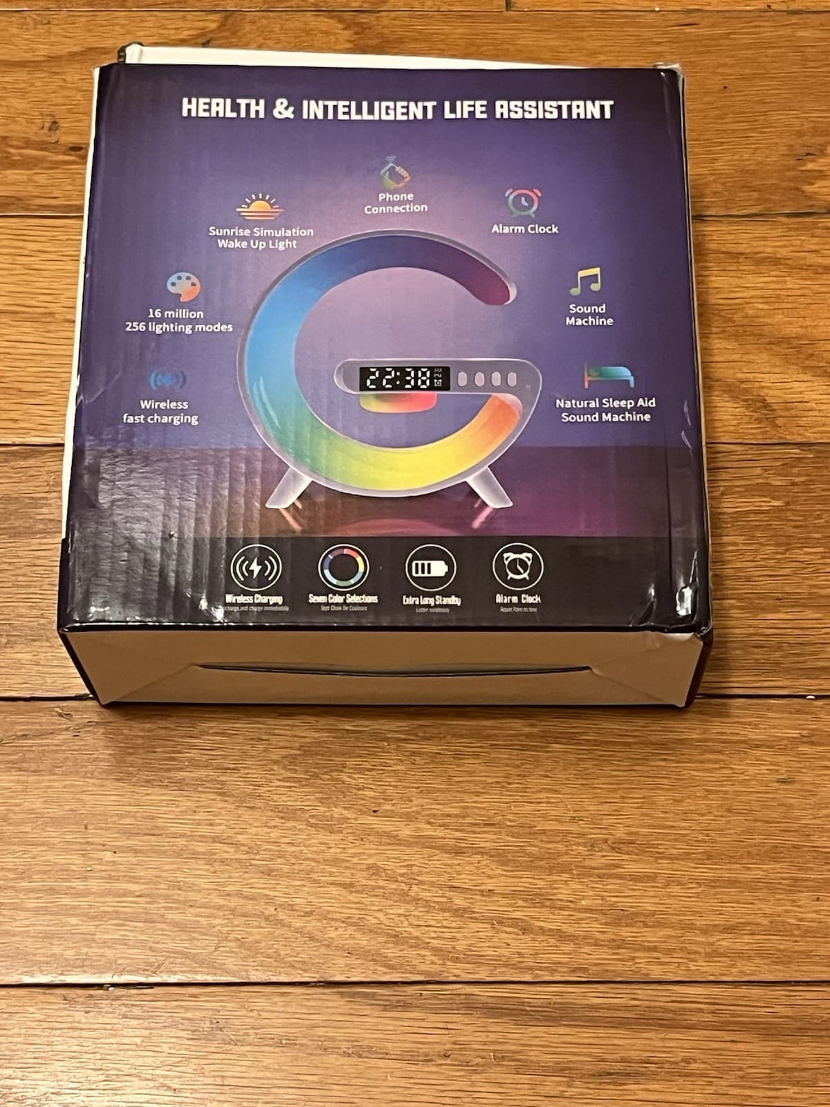 Smart Light Sound Machine Portable Speaker with fast wireless charging 2