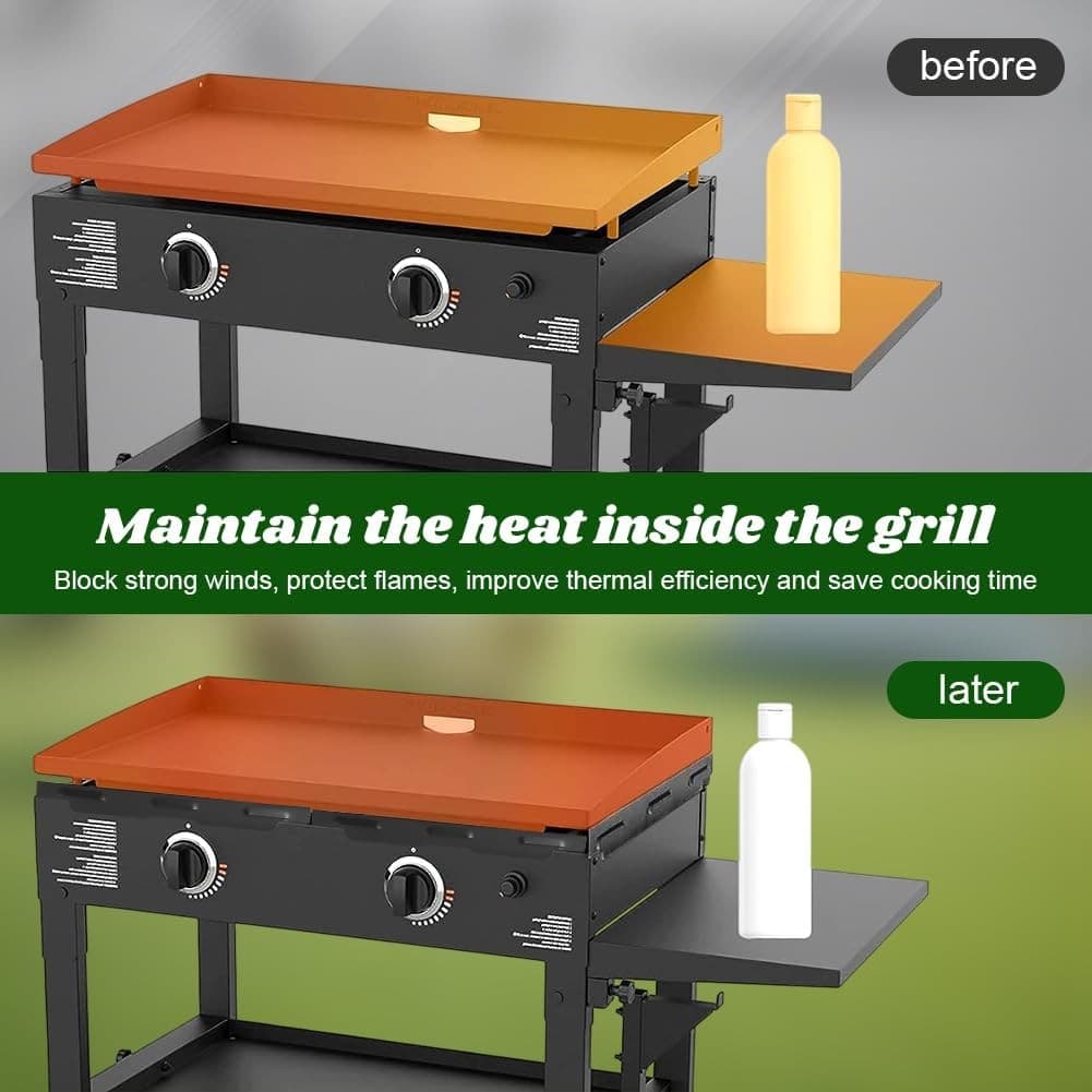 4 Pack 36 Inch Magnetic Griddle Wind Guards for Blackstone Griddle Accessories 5