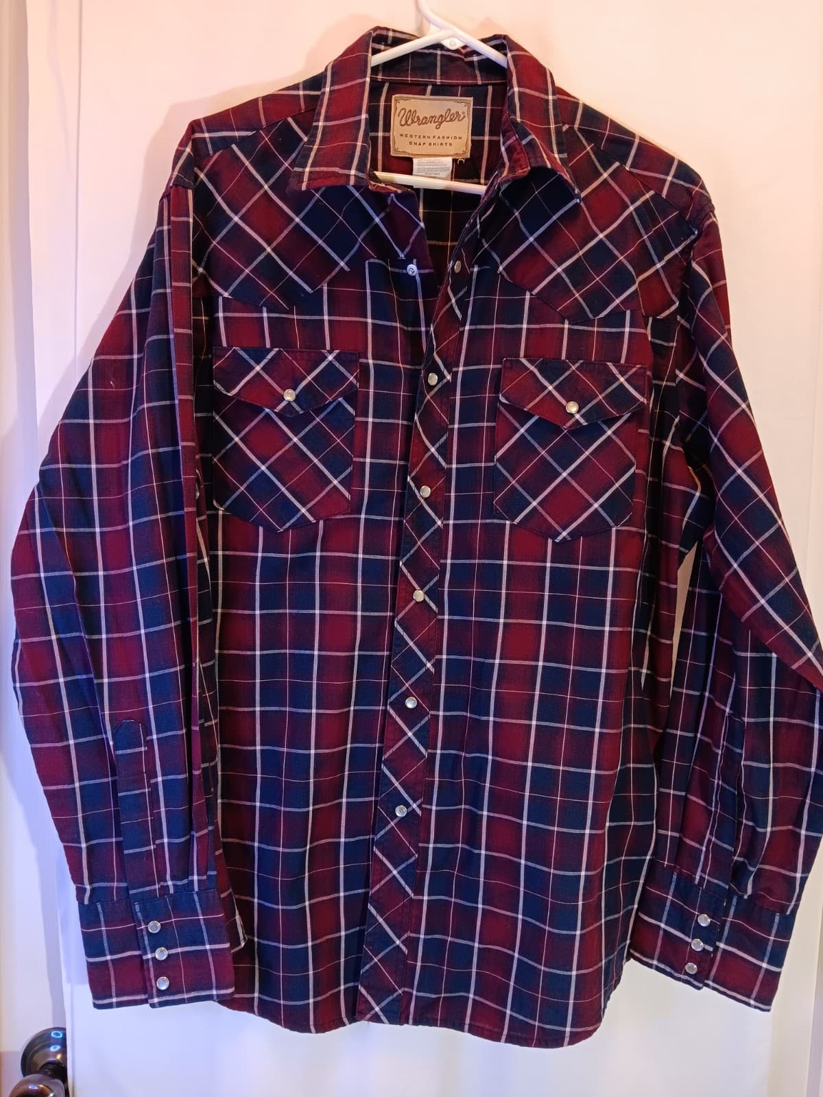 Wrangler Men's Long Sleeve Plaid Shirt