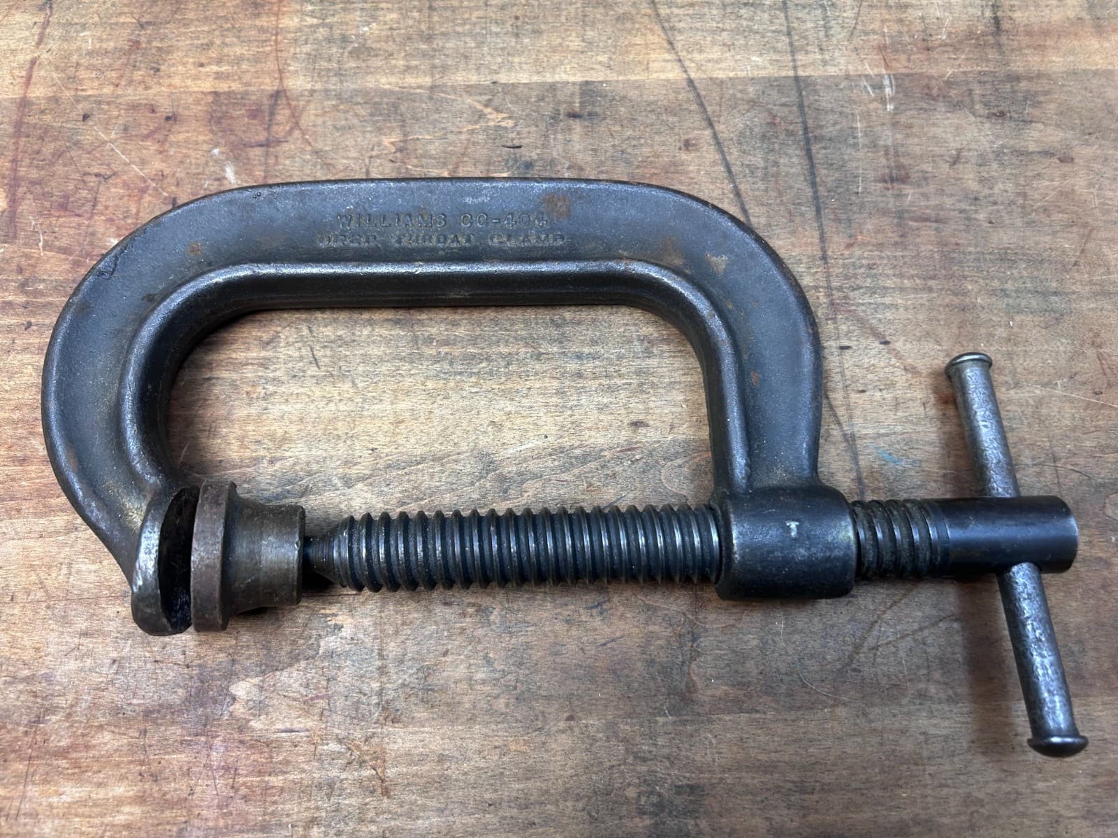 J.H. Williams CC-404 Deep Throat Heavy-Duty Clamp 4" C-Clamp USA