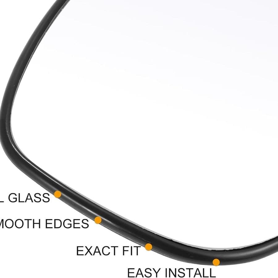 Car Rearview Right Passenger Side Heated Mirror Glass Replacement with Backi 4