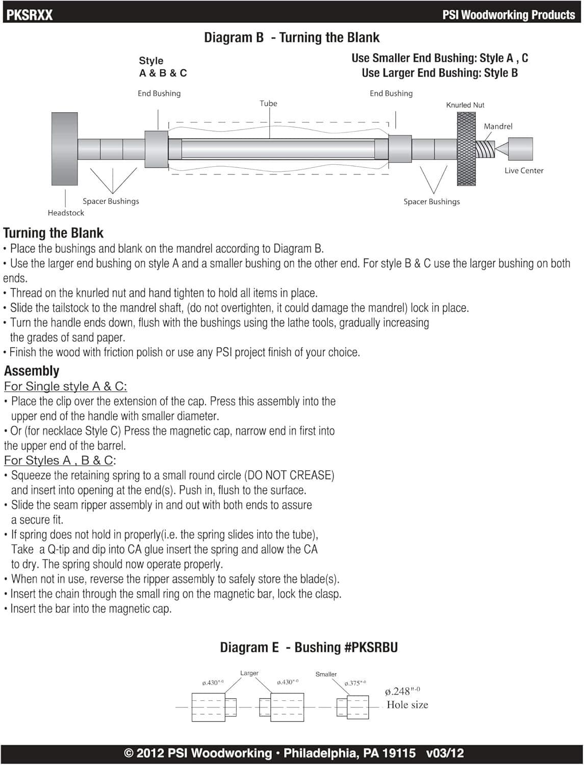 Woodturning Project Kit - Chrome Seam Ripper Essentials 5