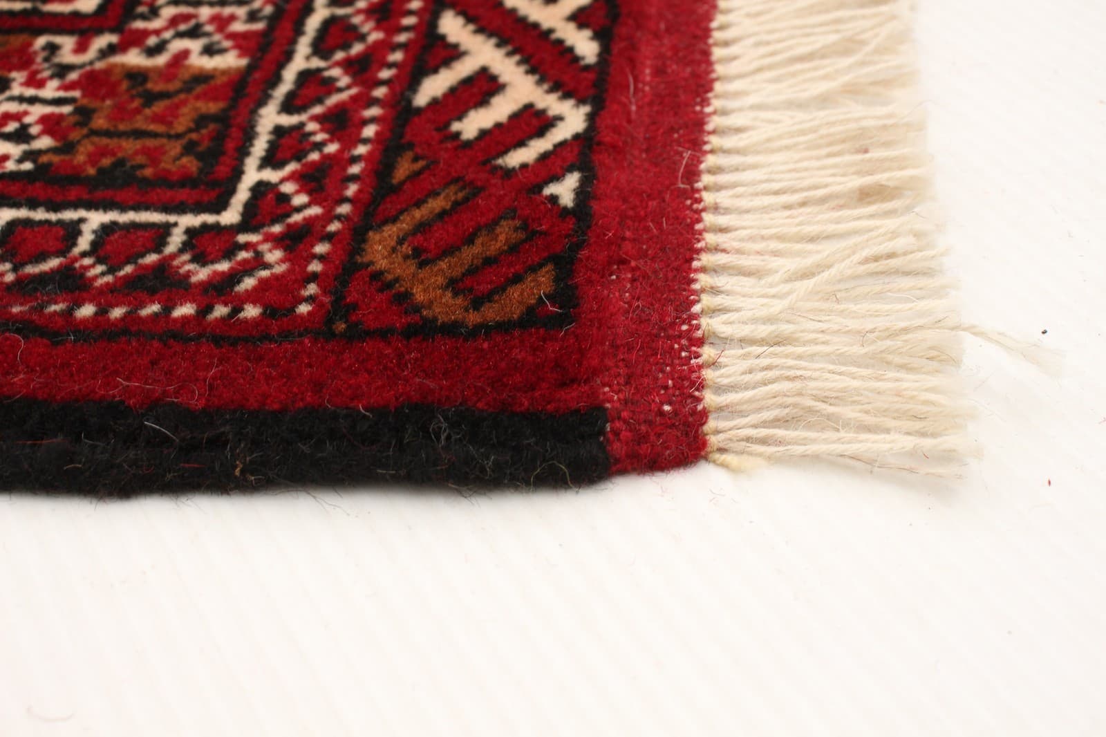 Traditional 2'1" x 6'3" Vintage Bordered Hand-Knotted Carpet Wool Area Rug 5