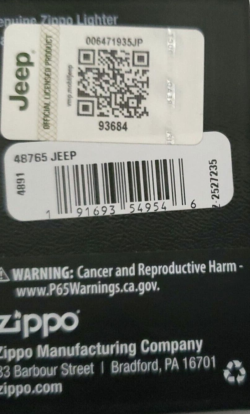Zippo lighter Jeep Compass 49765/#122 5
