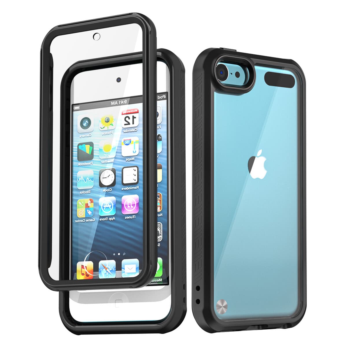 For Apple iPod Touch 7th/6th/5th Generation Case Shockproof Heavy Duty Cover blk 3
