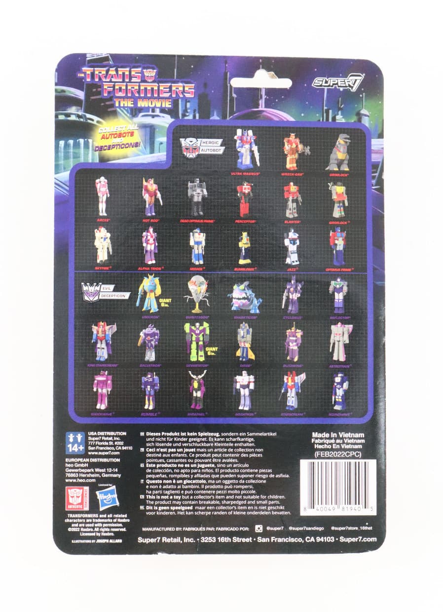 Cyclonus The Transformers Movie Super7 ReAction Action Figure NEW 2