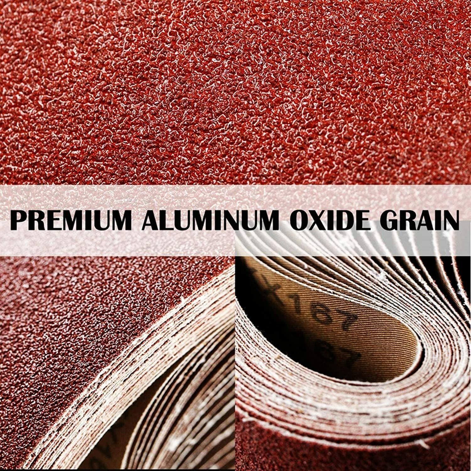 54 PCS Sanding Belts 3x18 in 40-400 Grit Portable Belt Sander Sandpaper Assorted 3