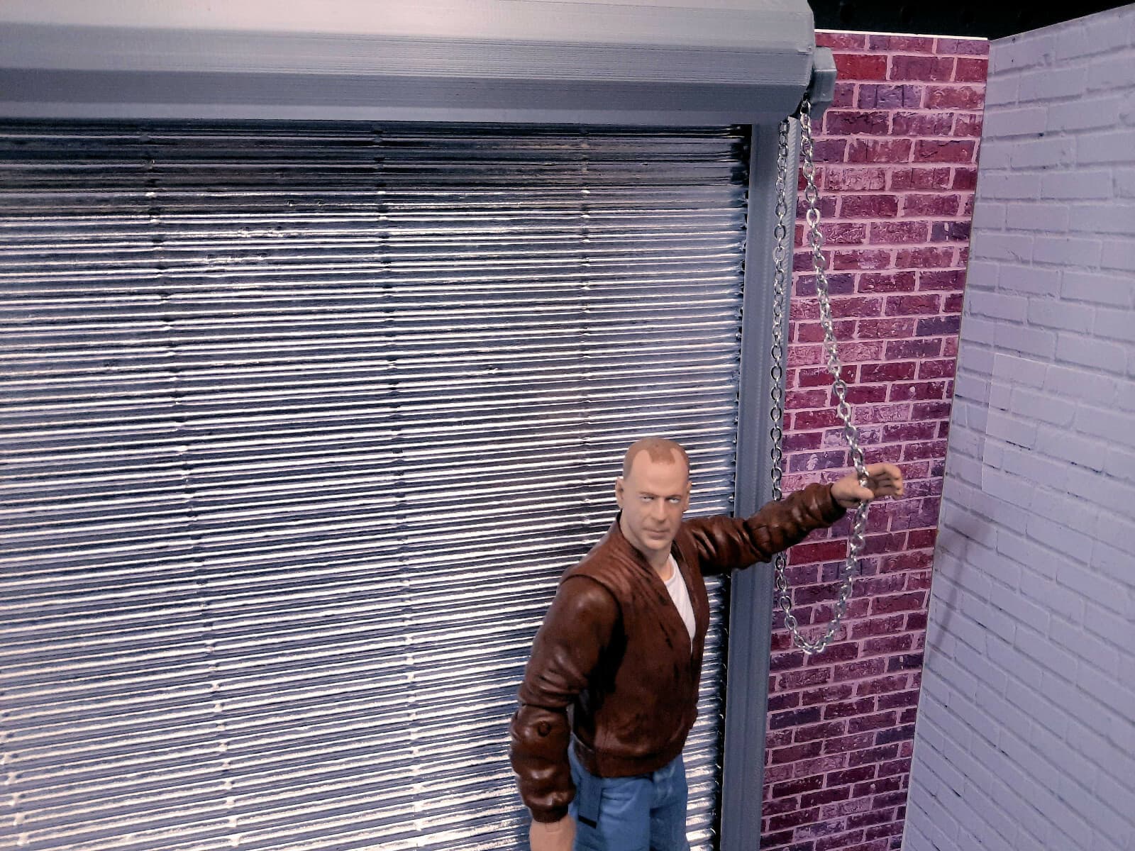 Shop Door Model Prop Kit 1/10 Scale Inside Garage Diorama Dollhouse Accessory 5